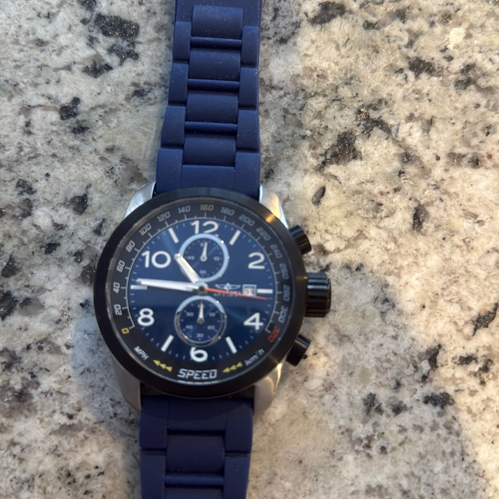 Invicta Aviator Chronograph Blue Dial Mens Watch